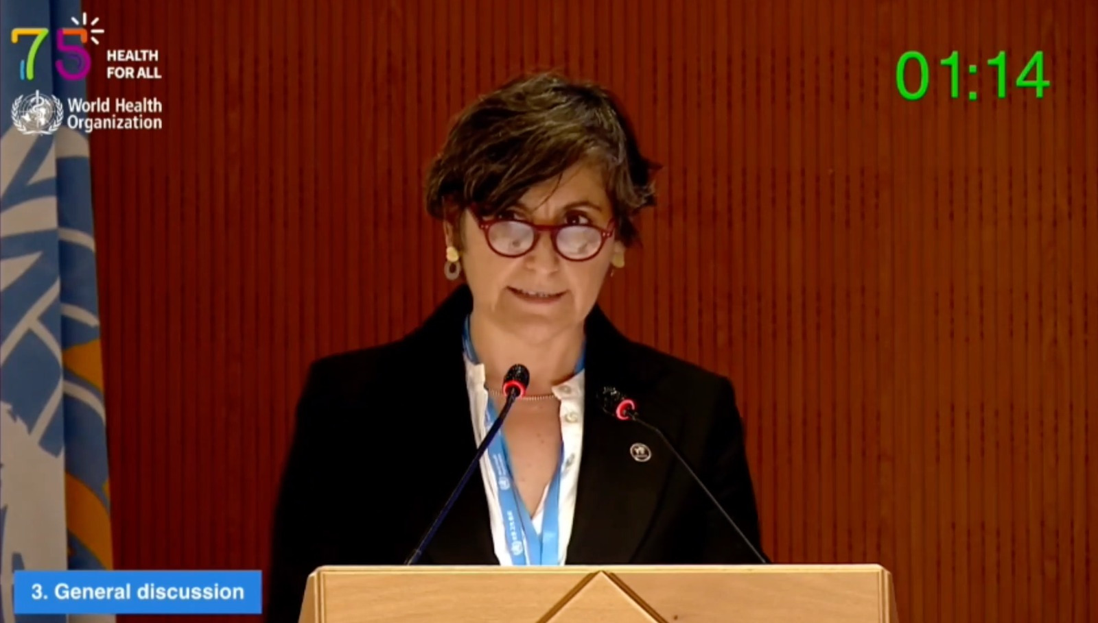 Ministra Aguilera expone las prioridades de Chile en la 76ª Asamblea Mundial de la Salud