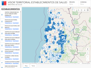 IDE-Minsal Geoportal Visualizadores de Mapas de la IDE-MINSAL